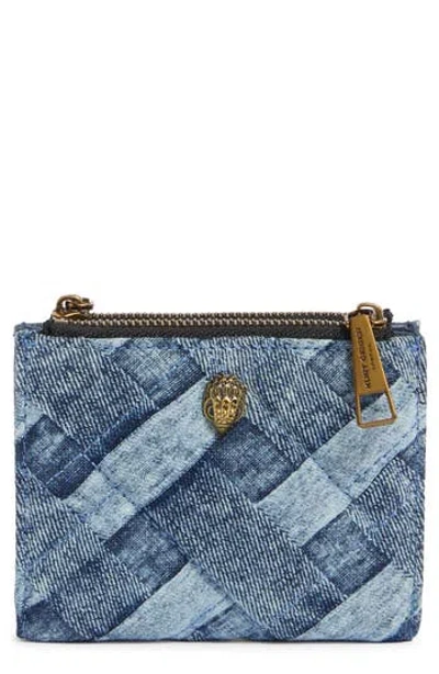 Kurt Geiger London Mini Kensington Wallet In Blue