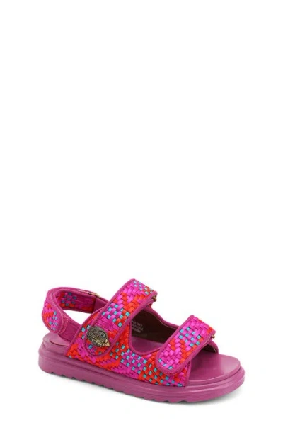 Kurt Geiger Kids'  London Mini Orson Fringe Slingback Sandal In Multi