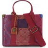 Kurt Geiger Small Southbank Tote Bag In Open Red