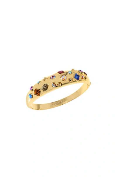 Kurt Geiger London Mixed Crystal Band Ring In Gold Multi