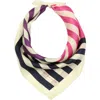 Kurt Geiger London Mixed Stripe Silk Bandana In Jewel Multi