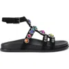 Kurt Geiger Octavia Flexi Gladiator Sandals In Charcoal