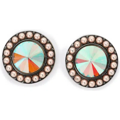 Kurt Geiger London Octavia Large Stud Earrings In Multi