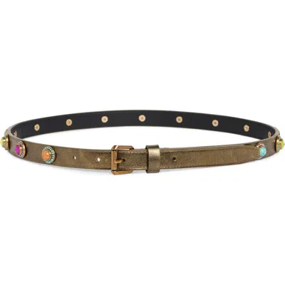 Kurt Geiger London Octavia Western Belt In Green