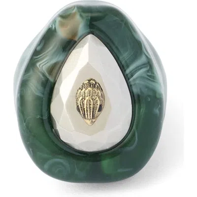 Kurt Geiger London Ophelia Eagle Teardrop Ring In Multi