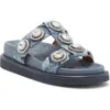 Kurt Geiger London Orson Crytstal Sandalwood In Navy