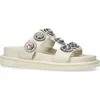 Kurt Geiger London Orson Crystal Slide Sandal In White