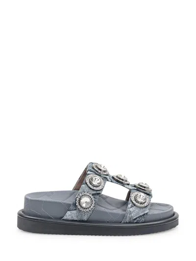 Kurt Geiger London Orson Crytstal Sandalwood In Blue