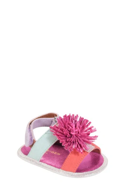 Kurt Geiger Kids'  London Orson Fringe Slingback Sandal In Pink
