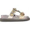 Kurt Geiger Leather Orson Crystal Sandals