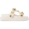 Kurt Geiger London Orson Multi Stud Slide Sandal In Neutral