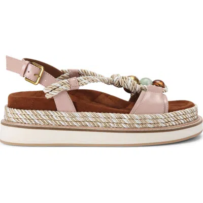 Kurt Geiger London Orson Rope Slingback Platform Sandal In Multi