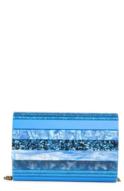Kurt Geiger London Party Clutch In Turquoise/aqua