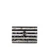 Kurt Geiger London Party Eagle Black White Clutch Bag In Black