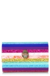 Kurt Geiger London Party Eagle Drench Clutch In Multi
