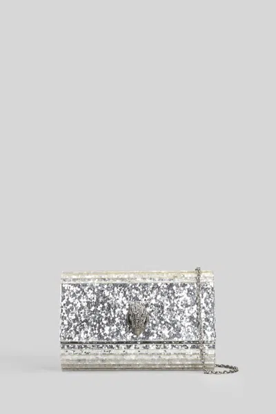 Kurt Geiger London Party Eagle Drench Shoulder Bag In Silver