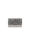 Kurt Geiger London Party Eagle Silver Clutch Bag In Silver