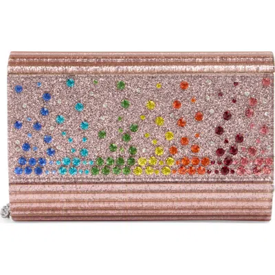 Kurt Geiger London Party Glitter Envelope Clutch In Multi