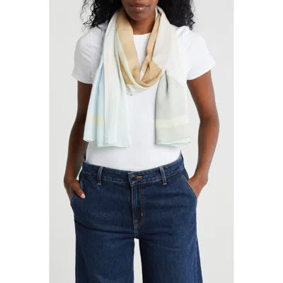 Kurt Geiger London Pastel Rainbow Oblong Scarf In Multi