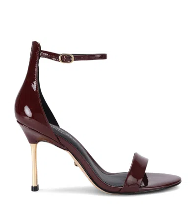 Kurt Geiger London Patent Leather Bank Sandals In Multi