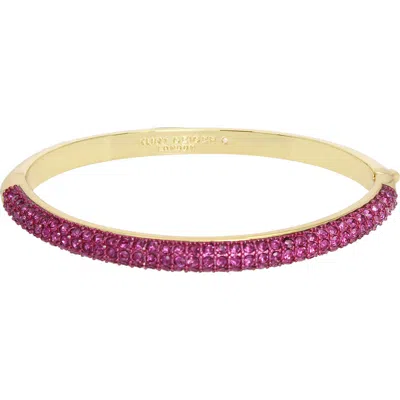 Kurt Geiger London Pavé Crystal Dome Bangle In Gold/pink