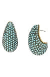 Kurt Geiger London Pavé Crystal Dome Drop Earrings