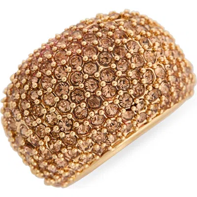Kurt Geiger London Pavé Dome Cocktail Ring In Gold