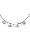 Kurt Geiger London Pavé Evil Eye Charm Necklace