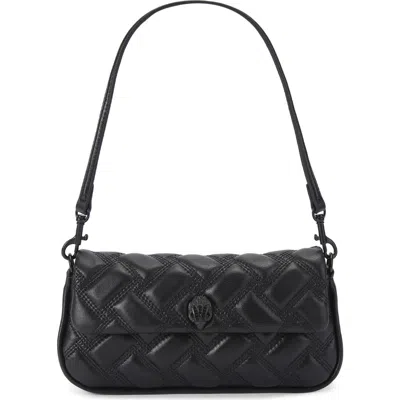 Kurt Geiger London Pickle Drench Quilted Leather Shoulder Bag In Orange