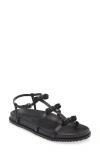 Kurt Geiger 2942300109 Womens Bow Leather Jelly Sandals In Black