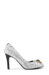 Kurt Geiger London Pimlico Lace Pump In Silver