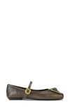 Kurt Geiger London Pimlico Mary Jane Ballet Flat In Brown