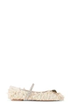 Kurt Geiger London Pimlico Mary Jane Ballet Flat In Neutral