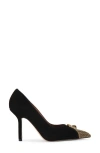 Kurt Geiger 95mm Zip Court Crystal Embellished Pumps In Black