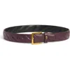 Kurt Geiger London Quilted Belt In Purple