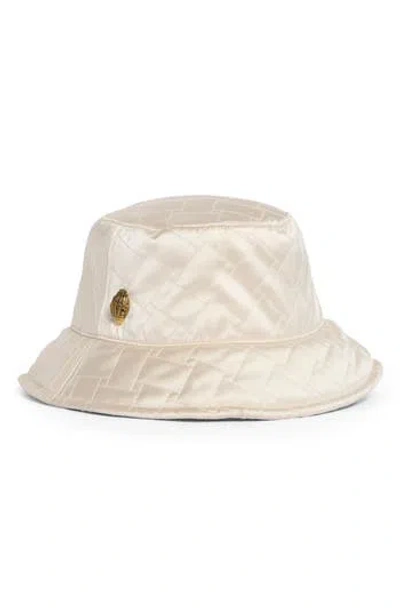 Kurt Geiger London Quilted Bucket Hat In White