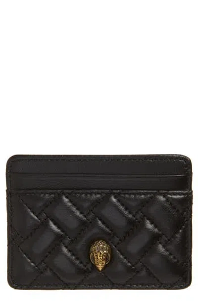 Kurt Geiger London Quilted Leather Card Holder In White