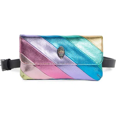 Kurt Geiger London Rainbow Metallic Leather Belt Bag