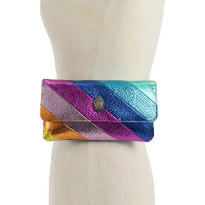 Kurt Geiger London Rainbow Metallic Leather Belt Bag