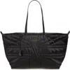 Kurt Geiger London Recycled Union Jack Shopper Tote Bag In Black