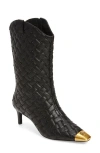 Kurt Geiger London Regent Cap Toe Boot In Charcoal