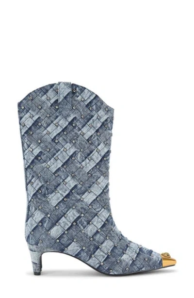 KURT GEIGER KURT GEIGER LONDON REGENT CRYSTAL EMBELLISHED CAP TOE BOOT