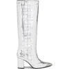Kurt Geiger London Regent Knee High Boot In Silver