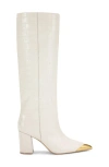 Kurt Geiger London Regent Knee High Boot In White
