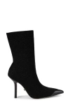 Kurt Geiger London Regent Pointed Cap Toe Bootie In Animal Print