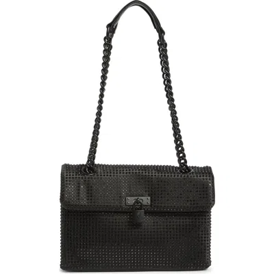 Kurt Geiger London Rhinestone Brixton Shoulder Bag In Black