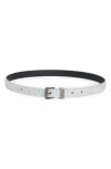 Kurt Geiger London Rhinestone Embellished Belt In Silver