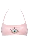 KURT GEIGER KURT GEIGER LONDON RHINESTONE EYE BIKINI TOP