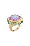KURT GEIGER KURT GEIGER LONDON ROUND COCKTAIL RING