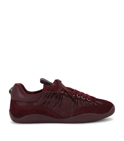Kurt Geiger London Satin Sterling Sneakers In Brown